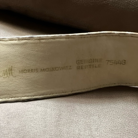 Morris Moskowitz vintage reptile belt - Picture 6 of 6